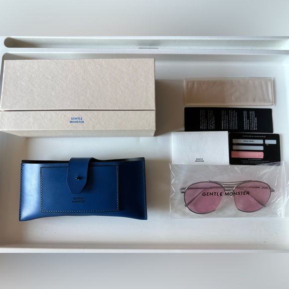 GENTLE MONSTER - Silver & Pink Jumping Jack Sunglasses - Picture 4 of 12